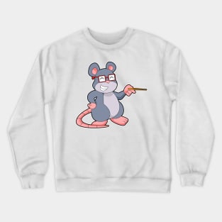 Mouse Teacher Pointer Crewneck Sweatshirt